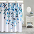 Decorative Herringbone Print Fabric Reinforced Buttonholes Hotel Quality Waterproof Shower Curtain for Bathroom , Bathtubs